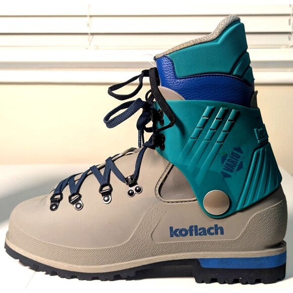 Vintage Koflach Vario Soft Mountaineering Boots Men\'s Size 12.5 Gray/Green main image 6